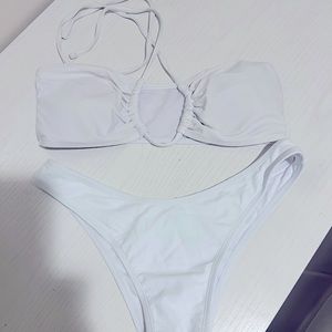 White bikini set
